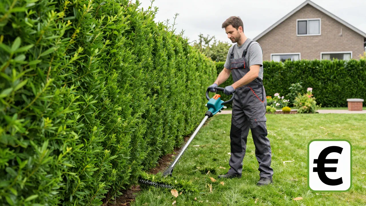 Jardinier prix taille haies et gazon Wallonie 2026 : tarifs détaillés et guide complet