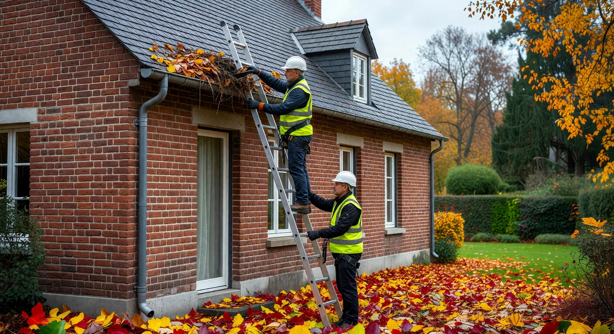 Nettoyage de gouttières